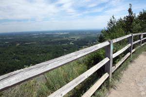 View from a cliff-top trail